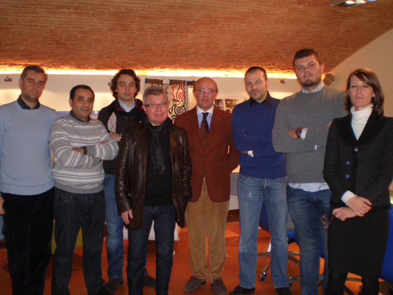 I meet with Daniel Libeskind near the study - Pierattelli architectures in Florence.